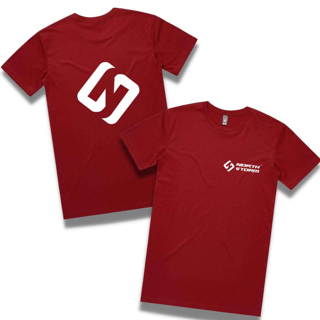 Men's North Storm® Coloured Tee's Cardinal Red.