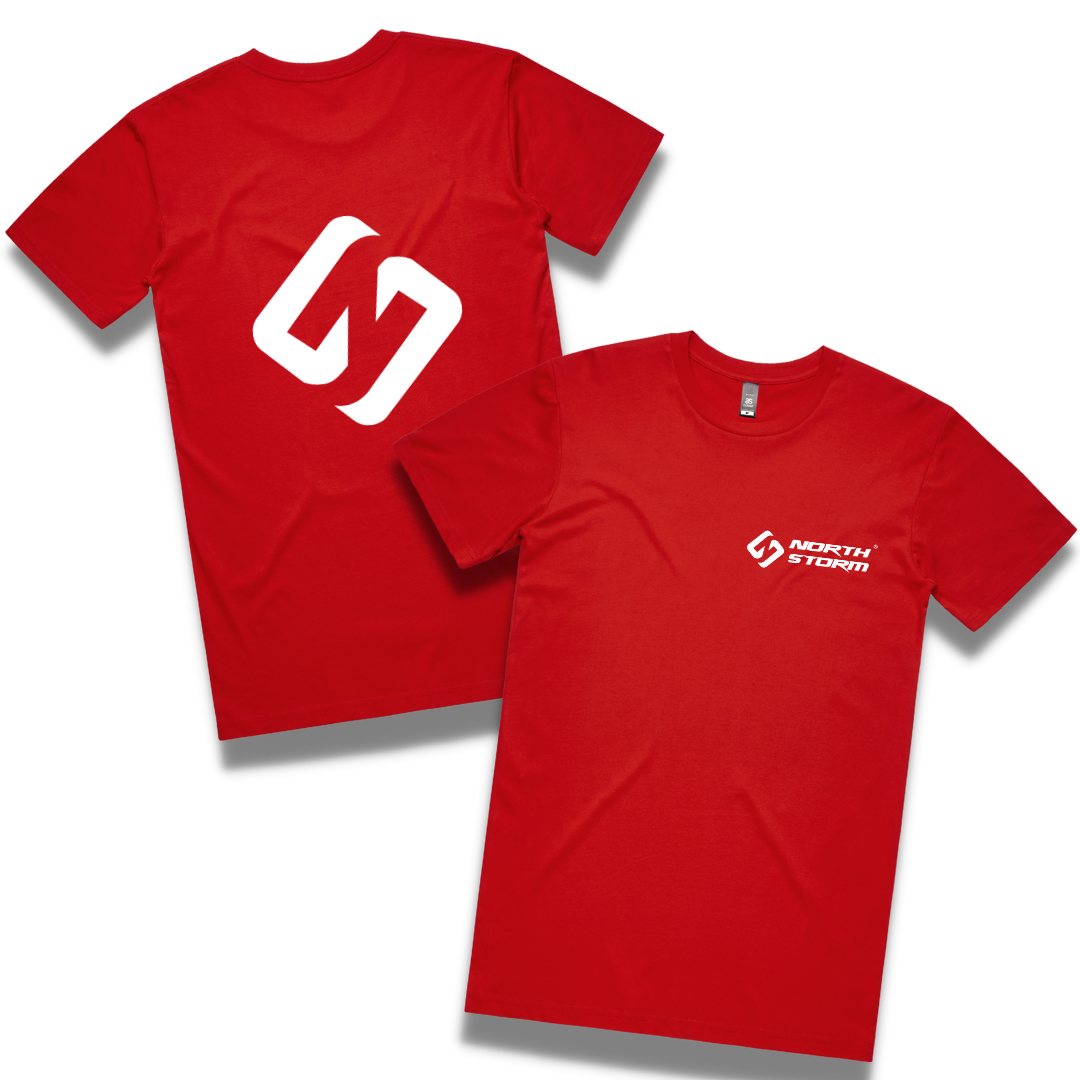 Men's North Storm® Coloured Tee's Fire Truck Red.